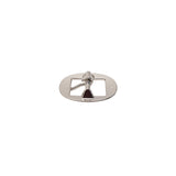 1" Center Bar Cart Buckle - Nickel Plate