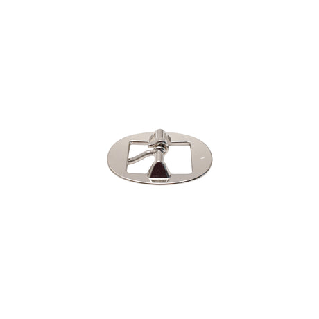 1" Center Bar Cart Buckle - Nickel Plate, additional view
