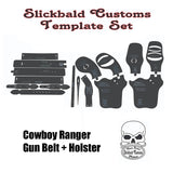 Cowboy Ranger Gun Belt + Holster - Slickbald Template