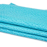 Ostrich Print on Cow Sides - Turquoise