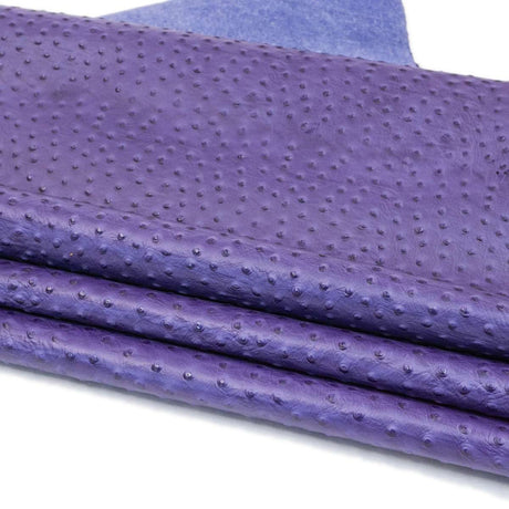 62-49.SLC.03.jpg Ostrich Print on Cow Sides - African Violet Image