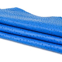 Ostrich Print on Cow Sides - Royal Blue