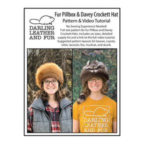 Fur Pillbox & Davey Crockett Hat Pattern
