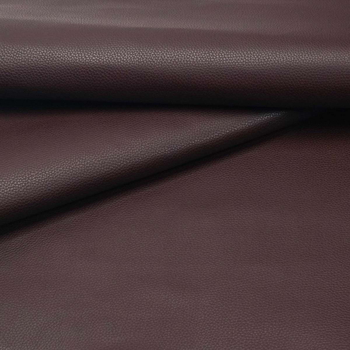Burgundy Pebbled PU Coated Double Butt | Springfield Leather