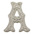 3/4" (A) Alphabet Letter - Silver