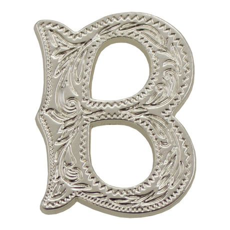 3/4" (B) Alphabet Letter - Silver