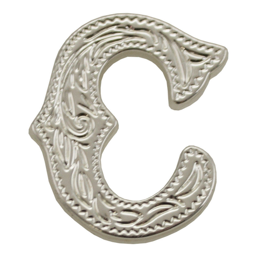 3/4" (C) Alphabet Letter - Silver