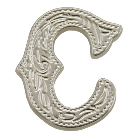 3/4" (C) Alphabet Letter - Silver