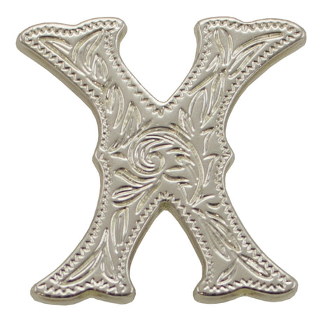3/4" (X) Alphabet Letter - Silver