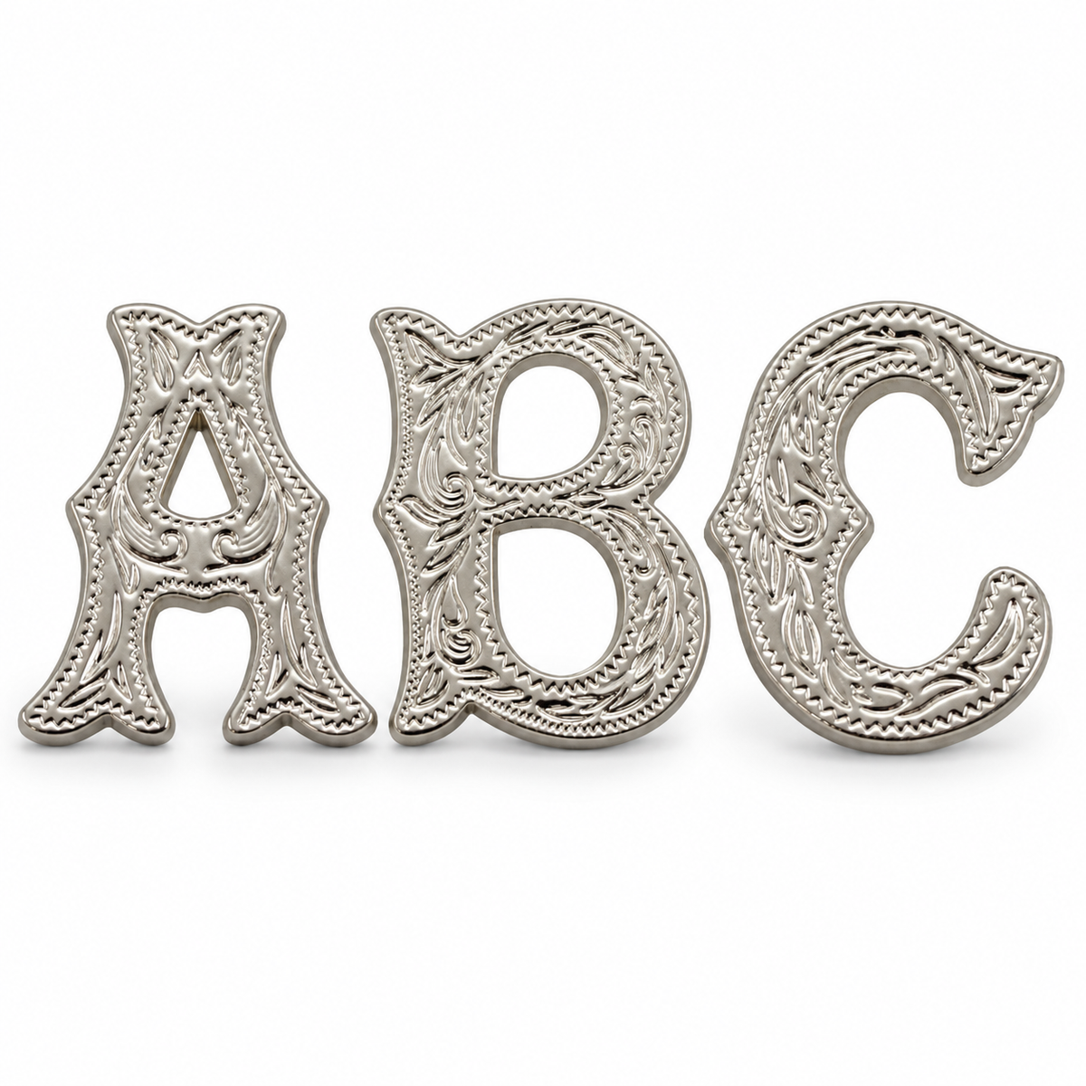 ¾" Alphabet Concho