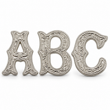 ¾" Alphabet Concho