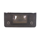Mission Grain Black Biker Wallet Interiors, grain detail