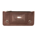 Biker Wallet Interiors, Mission Grain Brown ID Window, grain detail