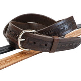 Box Stitch Embossed Belt
