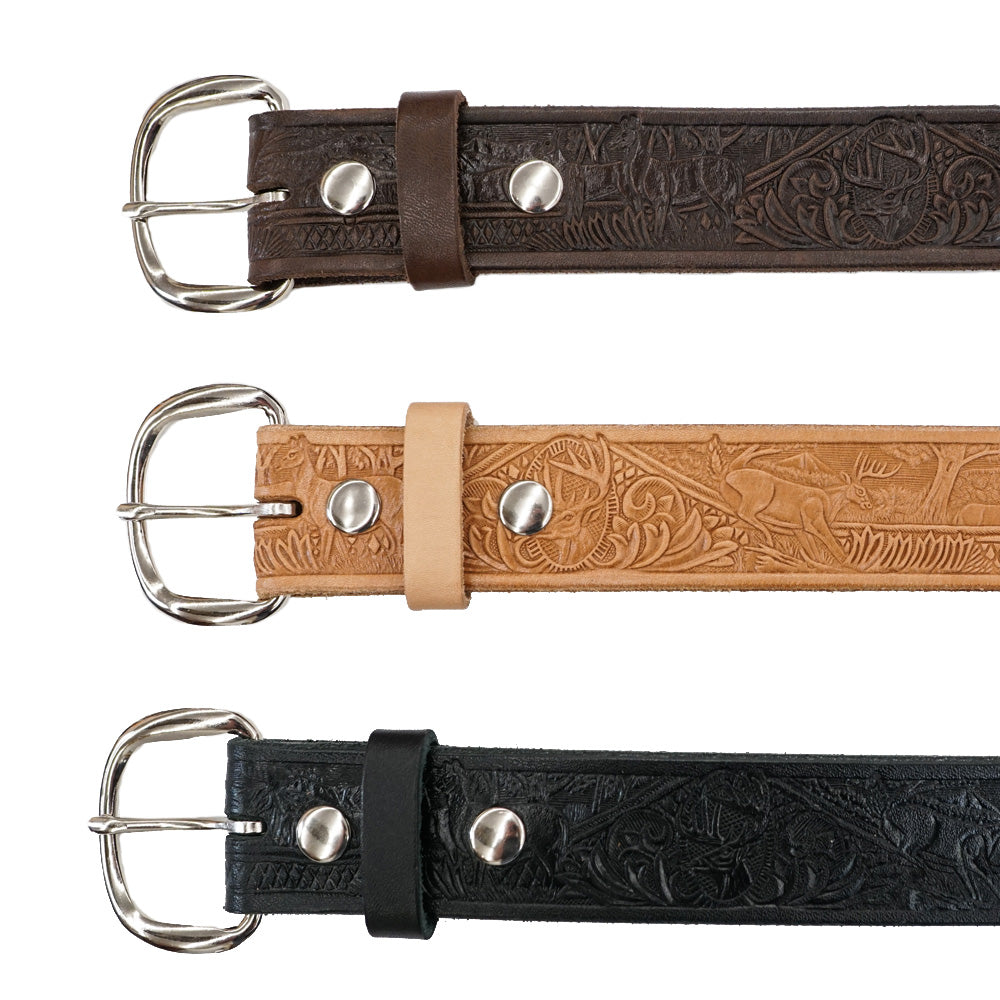 Deer Embossed Belt
