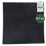 Hermann Oak Drum Dyed Black Pre-Cut 6-7 oz. 24" x 24", additional view 3