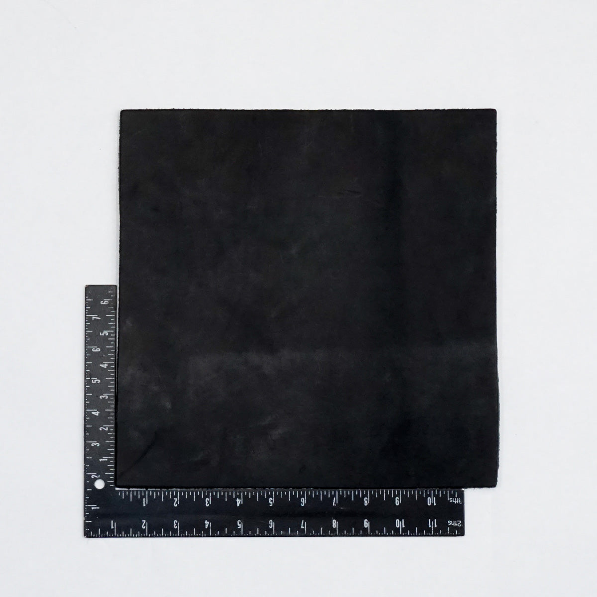 Hermann Oak Drum Dyed Black Pre-Cut 8-10 oz. 12" x 12", additional view