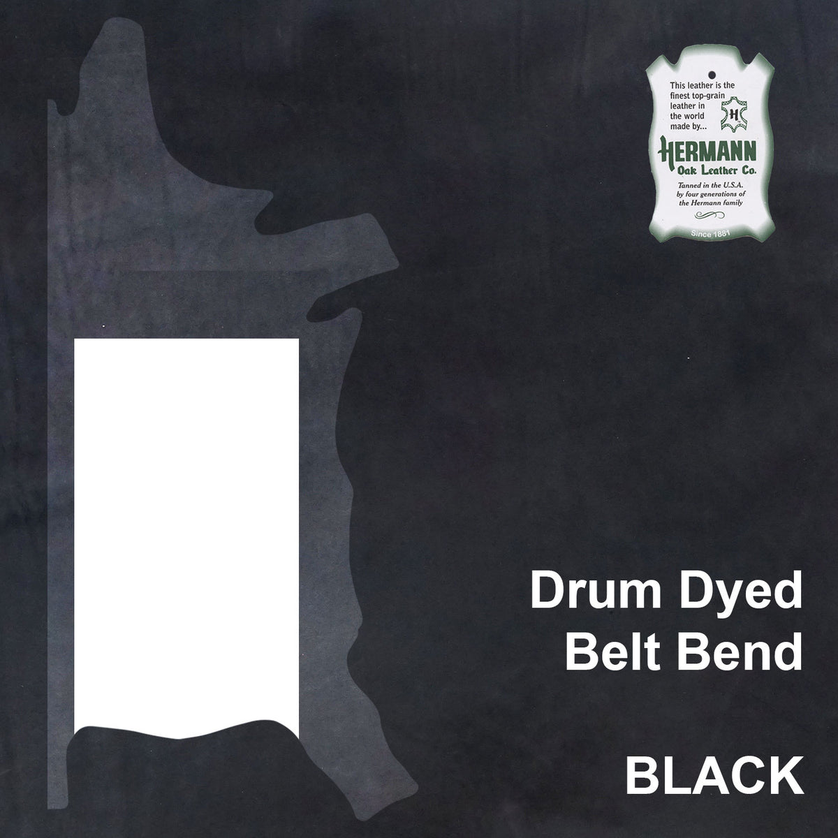 Black Hermann Oak Belt Bends