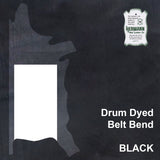 Black Hermann Oak Belt Bends