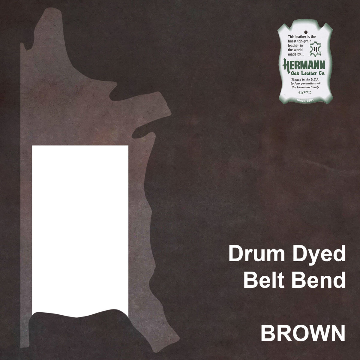 Brown Hermann Oak Belt Bends