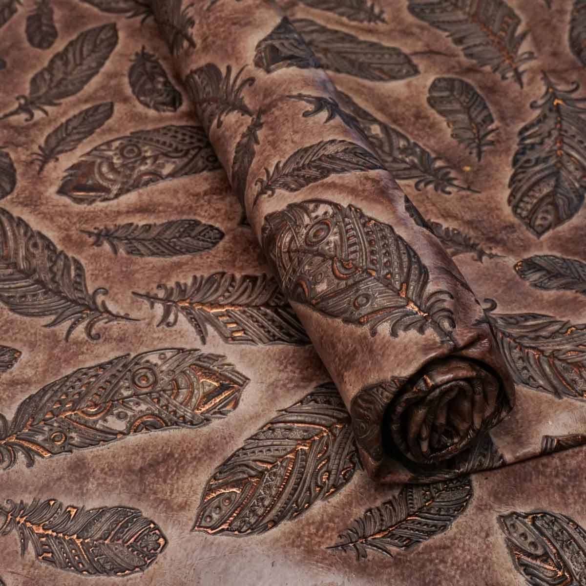 Plume Embossed Cow