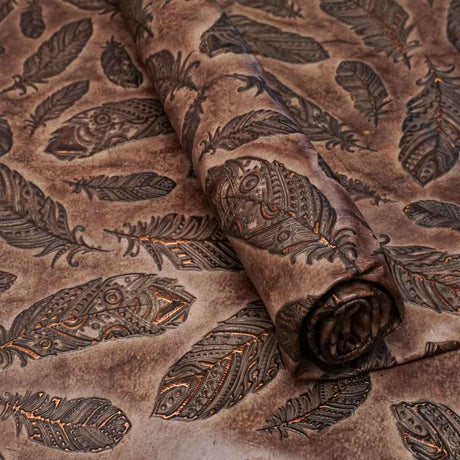 Plume Embossed Cow