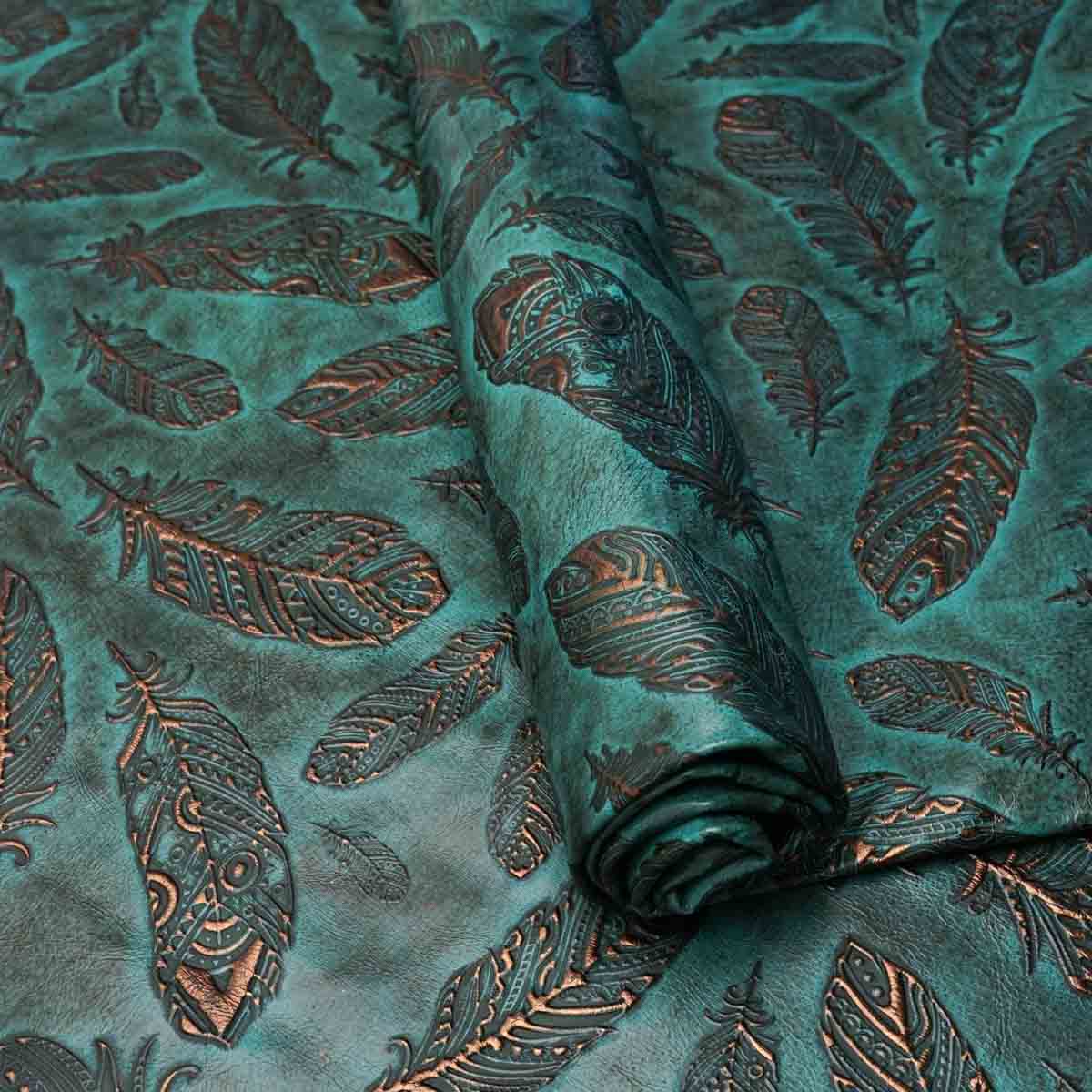 Plume Embossed Cow