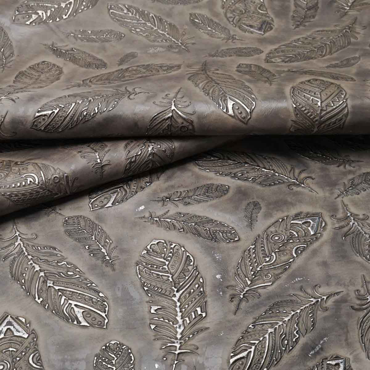 Plume Embossed Cow