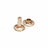 Double Capped Rivet - Solid Brass, Brass Medium