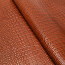 Tan Waxy Croco Print water buffalo
