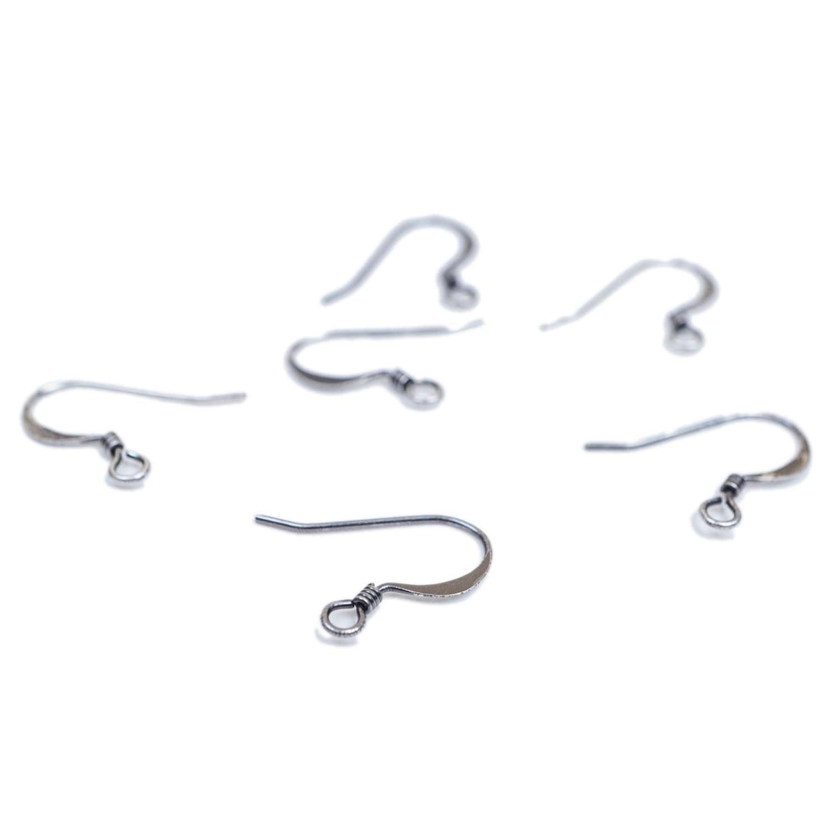 222-50215.SLC.2.jpg 6pk French Hook Earwire - Antique Silver Image