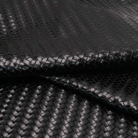 BREC.Black.02.jpg Braided Embossed Cow Image