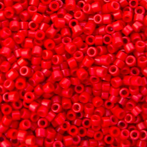 Delica Bead - Dyed Opaque Red DB791