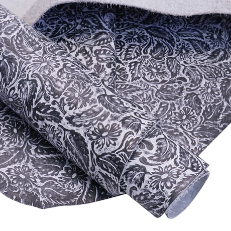 DFL.White and Black.02.jpg Daisy Floral Embossed Cow Image