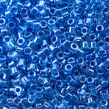 Delica Bead - Sparkling Crystal Cerulean Blue Lined DB920