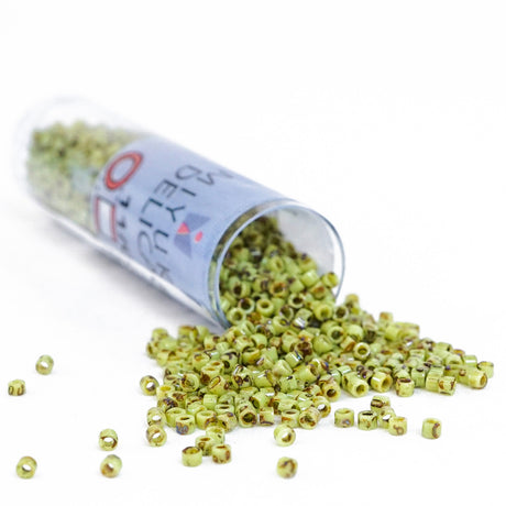 45-1132265.SLC.2.jpg Delica Bead - Picasso Chartruse Matte DB2265 Image