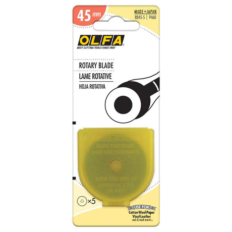 401-9460.SLC.02.jpg 45mm Olfa Rotary Blade - 5 Pack Image