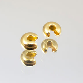 3mm Crimp Cover - Gold Plate 144pk