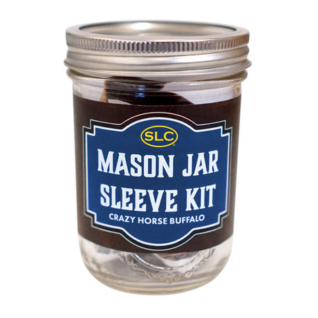 144-8793.SLC1.jpg Mason Jar Sleeve Kit Crazy Horse Buffalo Image