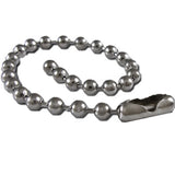 Beaded Key Chain - Nickel Plate 10pk