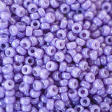 15/0 Seed Beads - Duracoat Opaque Dyed Dark Purple 8.2g