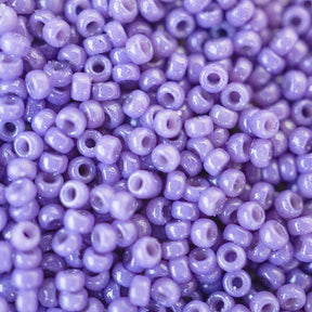 15/0 Seed Beads - Duracoat Opaque Dyed Dark Purple 8.2g