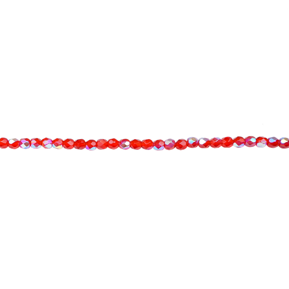 339-31.SLC.1.jpg 3mm Siam Ruby AB Bead Strand - Firepolished Image