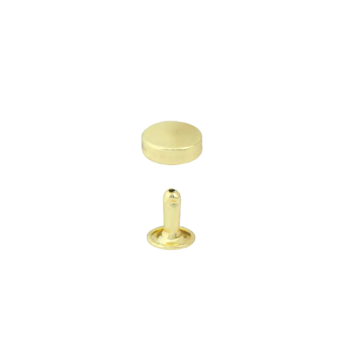 RFR.Brass Plated.11mm.01.jpg Raised Flat Rivets - 100 Pack Image