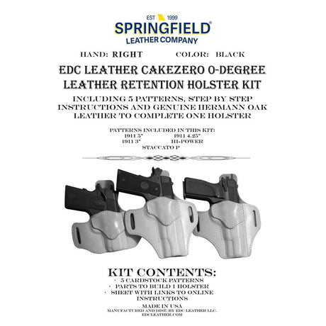 EDCK.Right Hand CakeZero.1911.jpg EDC Leatherworks Holster Kits Image