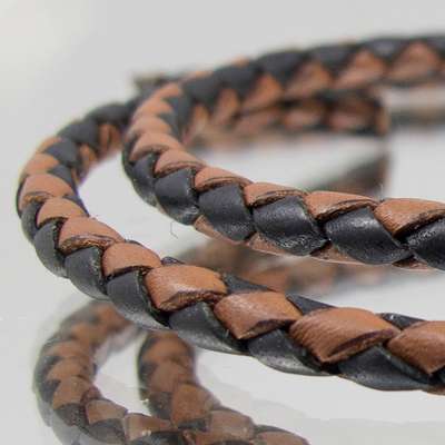 221-682.SLC.jpg 3mm Bolo Cord - Black & Brown Yd Image