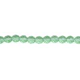 10mm Firepolish Strand - Peridot