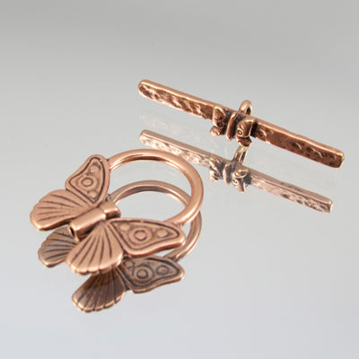 226-502018.SLC.jpg 18mm Butterflies Toggle - Copper Plate Image