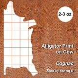 371-17903.SLC.4.jpg Embossed Gator on Cow - Cognac Image