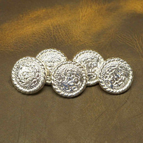FSLH-43.SLC.07.jpg ¾” Round Filigree Concho – 5 Pack Image